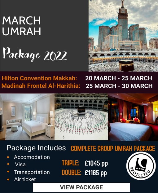 MARCH Umrah Package 2022