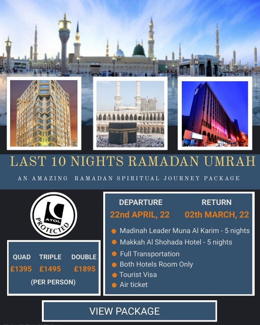 LAST 10 NIGHTS RAMADAN 2022 Hijaz Travel Ltd